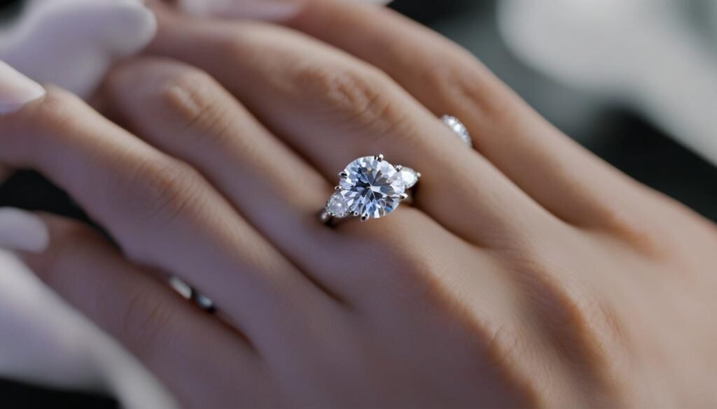 Professional cleaning for moissanite ring