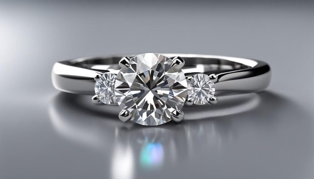 how to spot a moissanite ring
